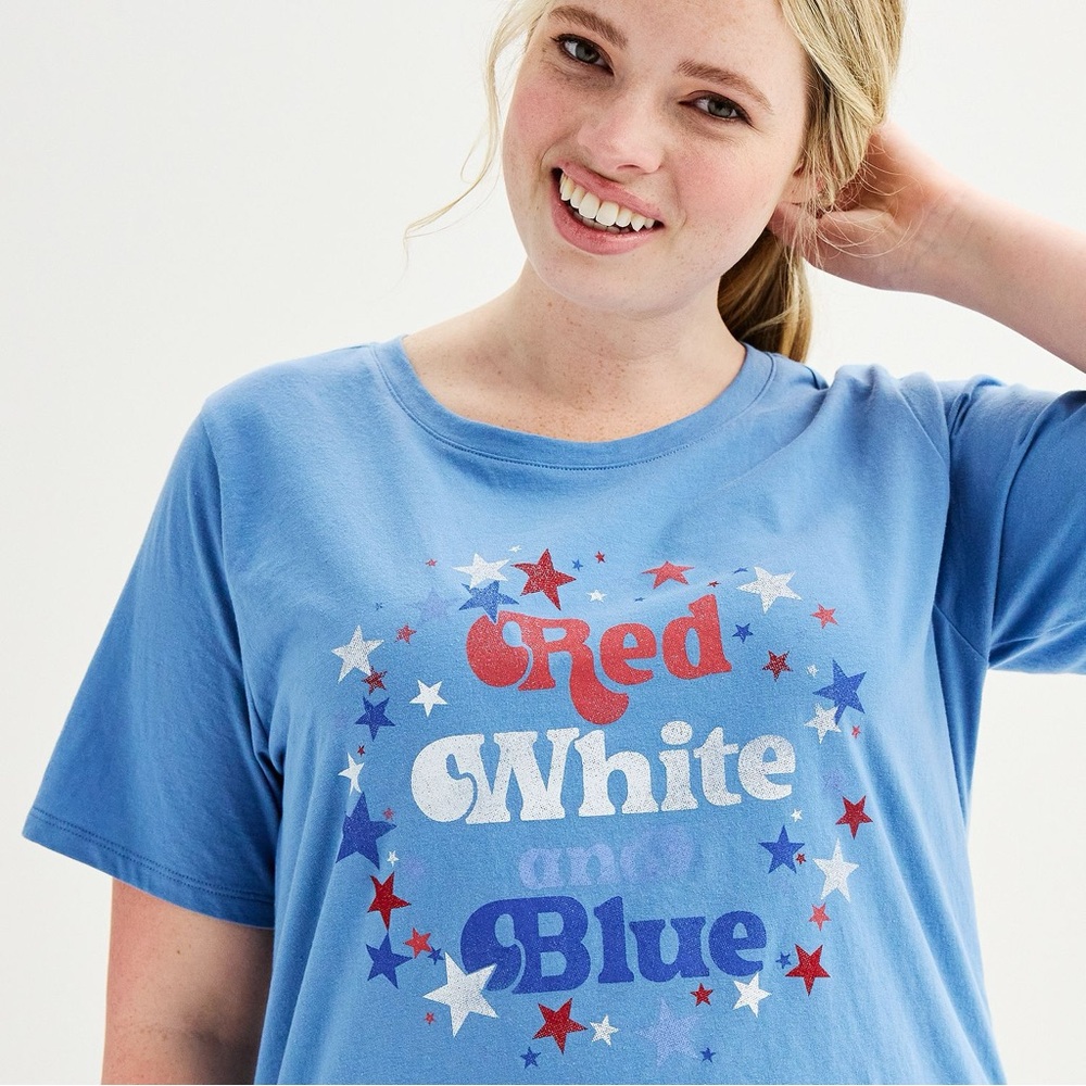 Red, White & Blue Fourth of July Tee Shirt by Sonoma